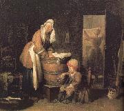 Jean Baptiste Simeon Chardin Women washing clothes Spain oil painting artist